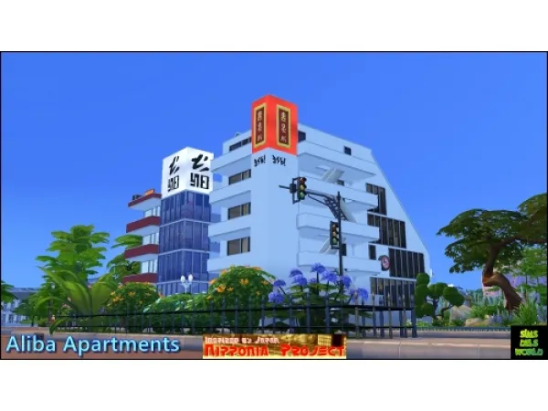 Alpha Nipponia Aliba Apartments by simsfinds - The Sims 4 Custom Content