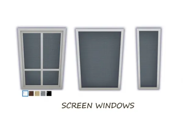 Alpha Screened Porch Windows by simsfinds - The Sims 4 Custom Content