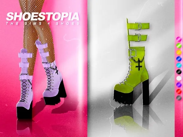 Maxis Match IDK BOOTS by shoestopia - The Sims 4 Custom Content