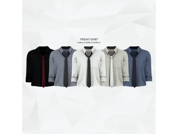 Alpha Friday Shirt by simsfinds - The Sims 4 Custom Content