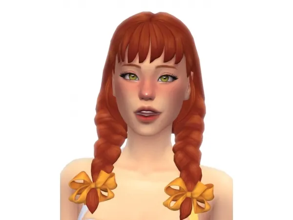 Maxis Match Banana Hair by simsfinds - The Sims 4 Custom Content