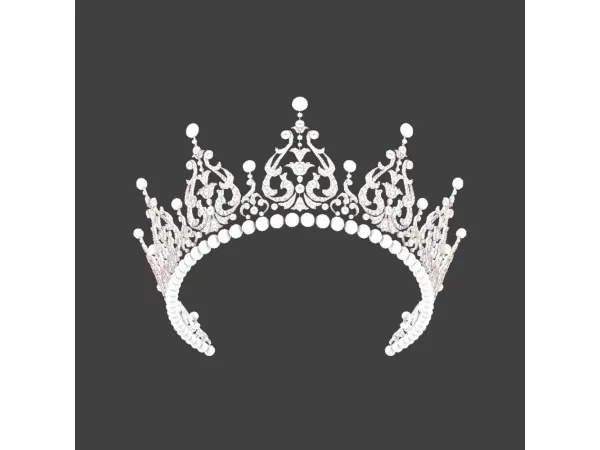 Alpha The Kent Festoon Tiara by simsfinds - The Sims 4 Custom Content