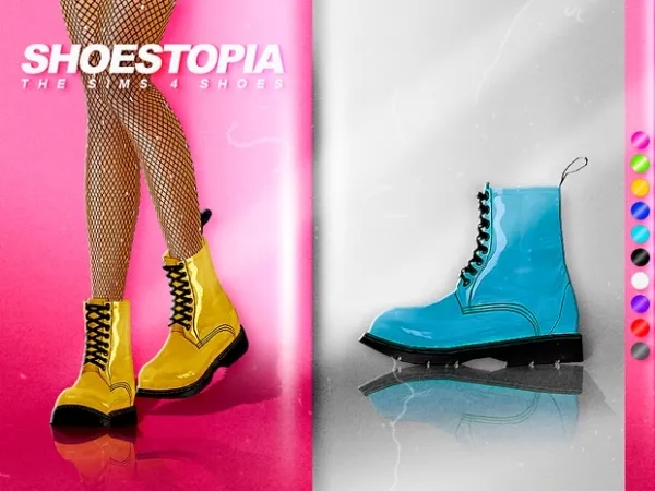 Maxis Match HAPPIER BOOTS by shoestopia - The Sims 4 Custom Content