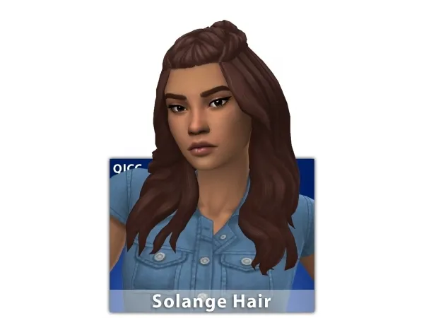 Maxis Match Solange Hair by simsfinds - The Sims 4 Custom Content