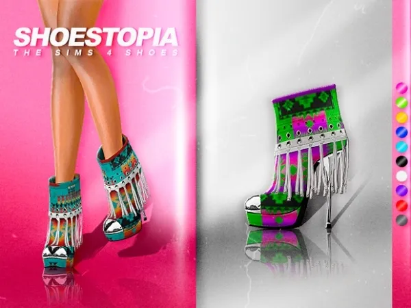 Alpha SOKKA BOOTS by shoestopia - The Sims 4 Custom Content