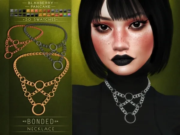 Alpha Blahberry Pancake Bonded Necklace by blahberry-pancake - The Sims 4 Custom Content