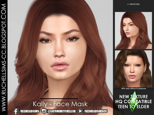 Alpha Kally Face Mask - The Sims 4 Custom Content