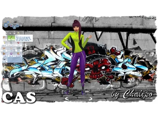 Alpha CAS graffiti by simsfinds - The Sims 4 Custom Content