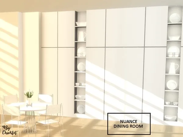 Alpha Nuance Dining Room by thesimsresource - The Sims 4 Custom Content