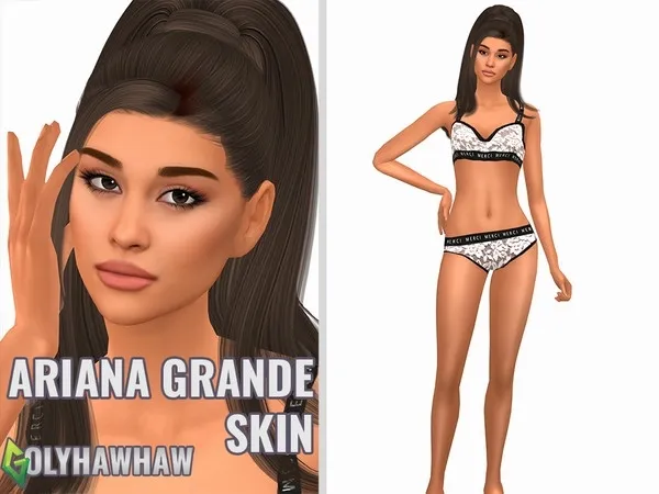 Alpha Ariana Grande Skin by thesimsresource - The Sims 4 Custom Content