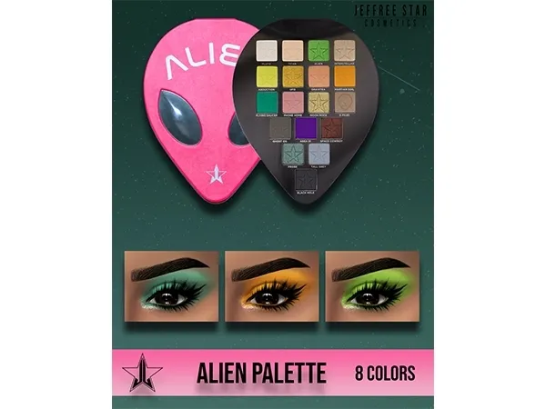 Alpha JEFFREE STAR ALIEN PALETTE by fifthscreations - The Sims 4 Custom Content