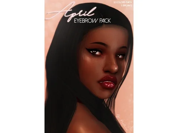 Mix APRIL Eyebrow Pack by Pralinesims Update - The Sims 4 Custom Content