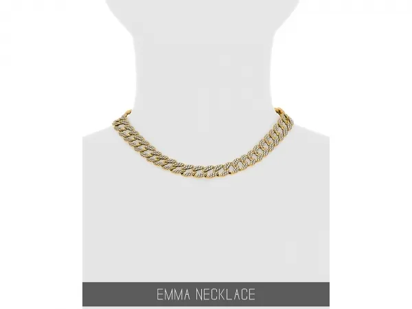 Alpha EMMA NECKLACE by simsfinds - The Sims 4 Custom Content