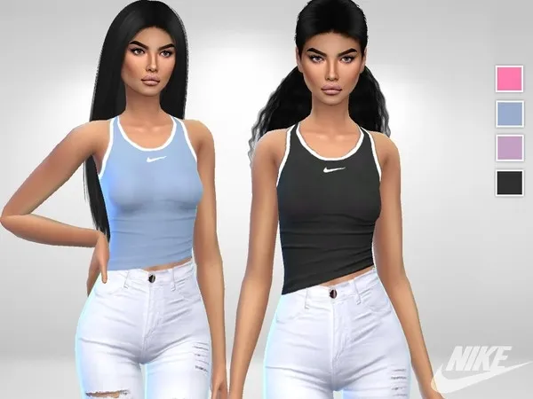 Maxis Match Nike Top by thesimsresource - The Sims 4 Custom Content
