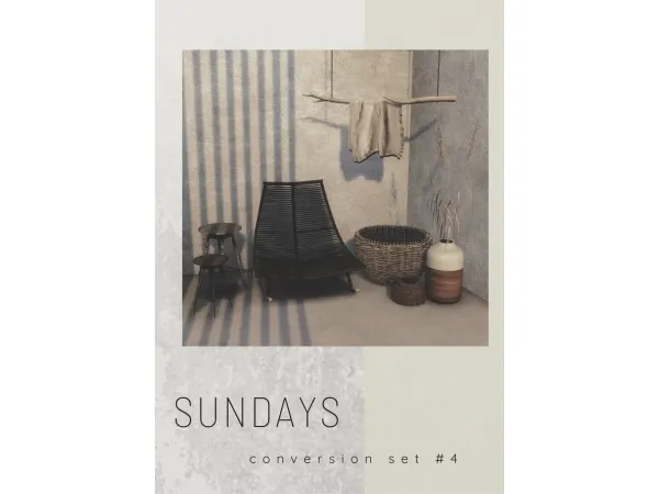 Alpha Sunday set 4 by simsfinds - The Sims 4 Custom Content