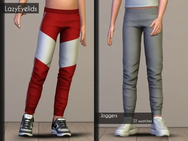 Alpha Joggers by lazyeyelids - The Sims 4 Custom Content