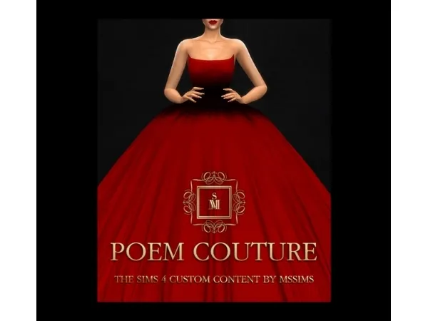 Alpha MSSIMS POEM COUTURE 2019 - The Sims 4 Custom Content
