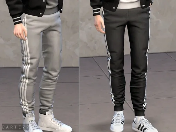 Alpha Slim Fit Joggers by simsfinds - The Sims 4 Custom Content