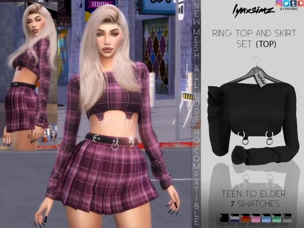 Alpha Lynxsimz Ring Top by lynxsimz - The Sims 4 Custom Content