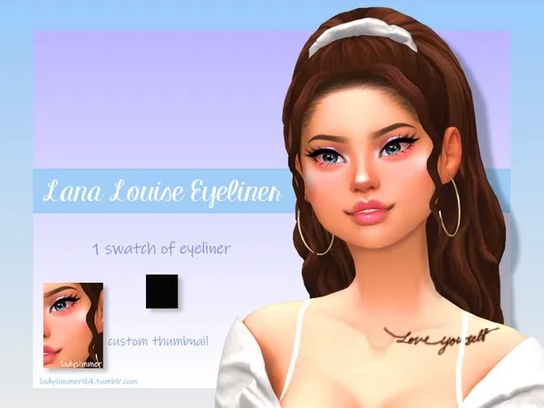 Maxis Match Lana Louise Eyeliner by thesimsresource - The Sims 4 Custom Content