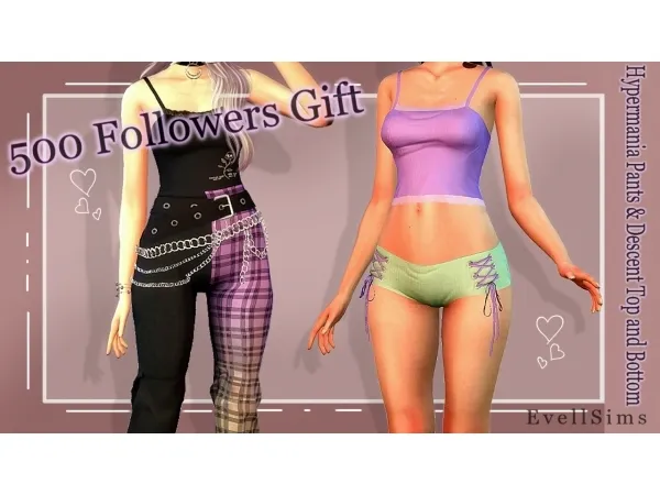 Mix 500 Followers Gift - The Sims 4 Custom Content