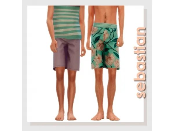 Maxis Match Sebastian shorts by amelylina - The Sims 4 Custom Content