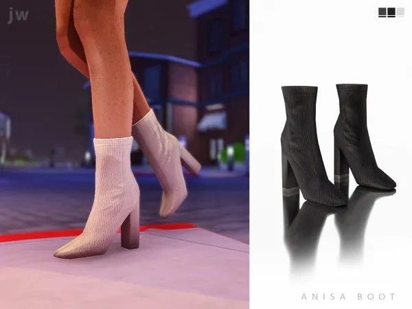 Maxis Match anisa boot by simsfinds - The Sims 4 Custom Content