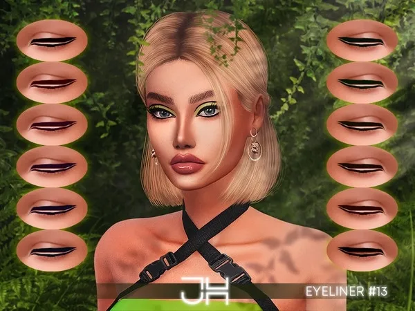 Alpha JUL_HAOS [COSMETICS] EYELINER 13 by thesimsresource - The Sims 4 Custom Content