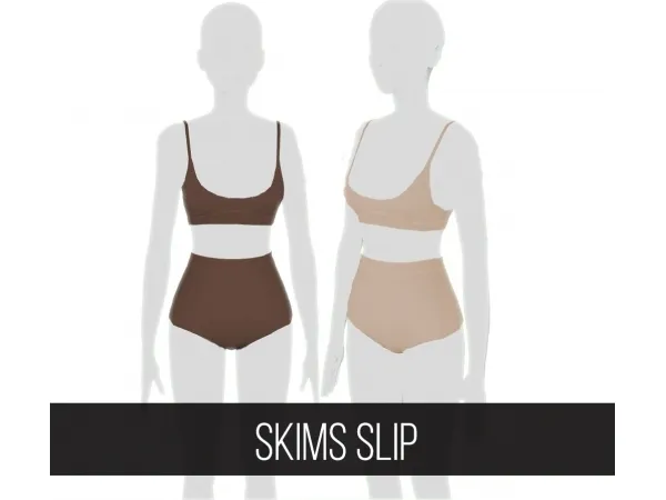 Mix SKIMS CO SLIP by fifthscreations - The Sims 4 Custom Content