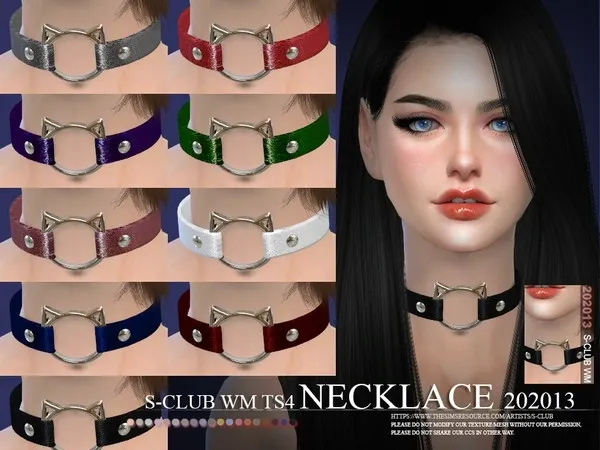 Alpha S Club WM Necklace 202013 by thesimsresource - The Sims 4 Custom Content