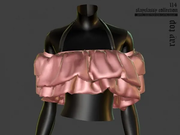 Alpha SC114 Ray Top by slayclassy - The Sims 4 Custom Content