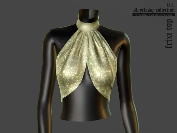 Alpha SC114 Frixi Top by slayclassy - The Sims 4 Custom Content