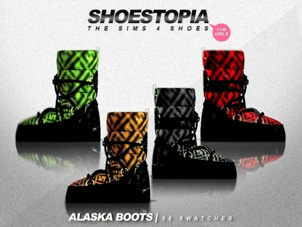 Alpha shoestopia alaska shoes by shoestopia - The Sims 4 Custom Content
