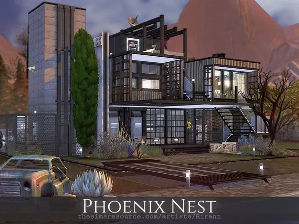 Alpha Phoenix Nest - The Sims 4 Custom Content