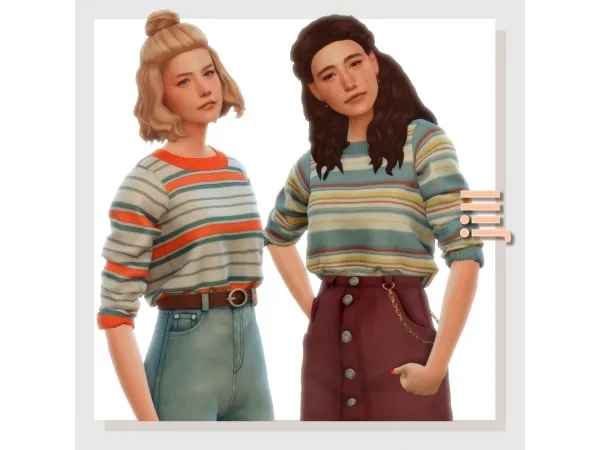 Maxis Match Jill sweater by amelylina - The Sims 4 Custom Content