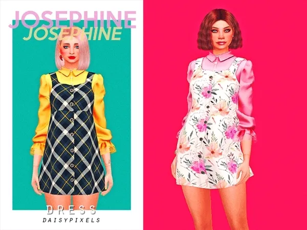 Alpha Josephine dress ( ) by daisypixels - The Sims 4 Custom Content