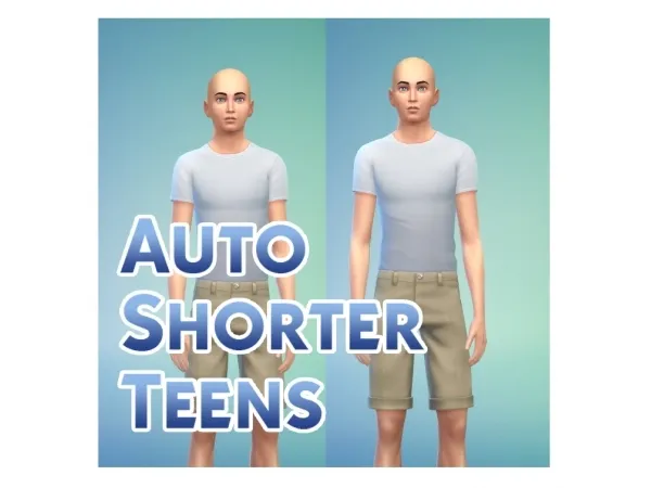 Mix Auto Shorter Teens by simsfinds - The Sims 4 Custom Content