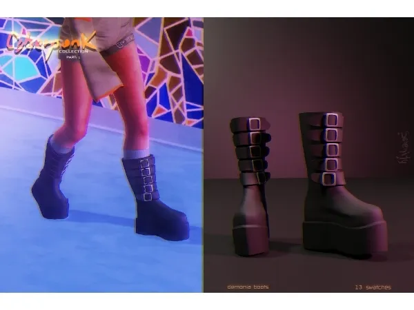 Maxis Match Demonia Boots by serenity-cc - The Sims 4 Custom Content