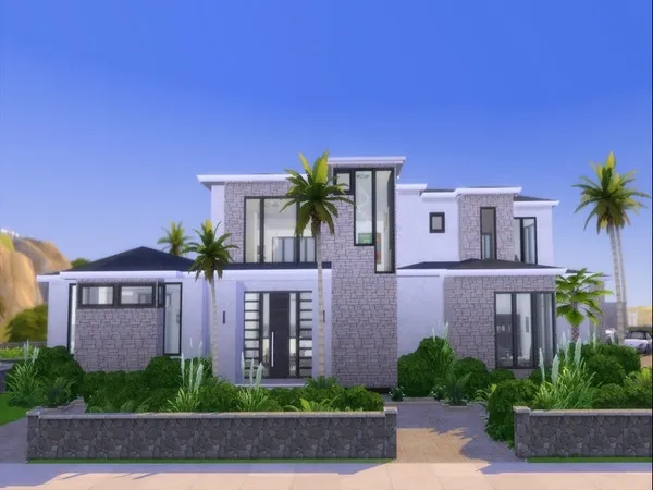 Maxis Match Luxury Modern House No - The Sims 4 Custom Content