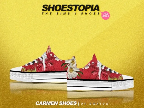 Maxis Match shoestopia carmen shoes by shoestopia - The Sims 4 Custom Content