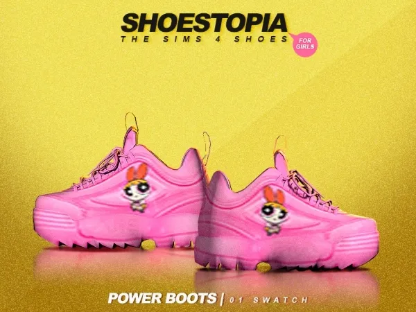 Alpha shoestopia power shoes by shoestopia - The Sims 4 Custom Content