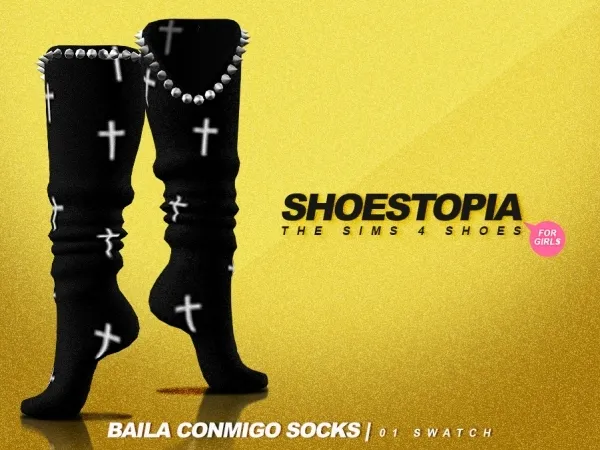 Alpha shoestopia baila conmigo shoes by shoestopia - The Sims 4 Custom Content