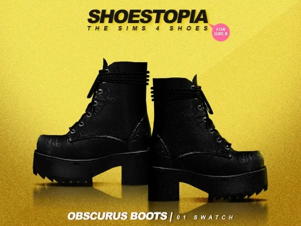 Alpha shoestopia obscurus shoes by shoestopia - The Sims 4 Custom Content