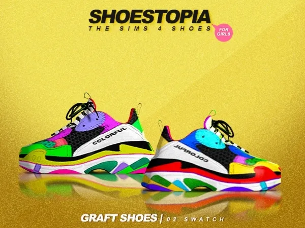Alpha shoestopia graft shoes by shoestopia - The Sims 4 Custom Content