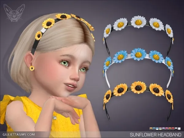 SUNFLOWER HEADBAND FOR TODDLERS