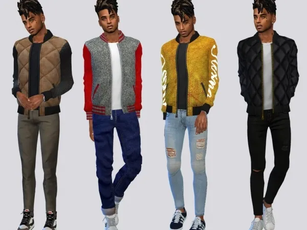 Maxis Match Neil Letterman Jacket by simsfinds - The Sims 4 Custom Content