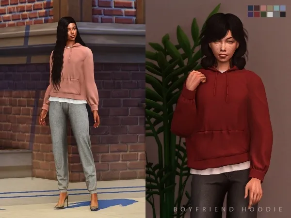 Alpha boyfriend hoodie by simsfinds - The Sims 4 Custom Content