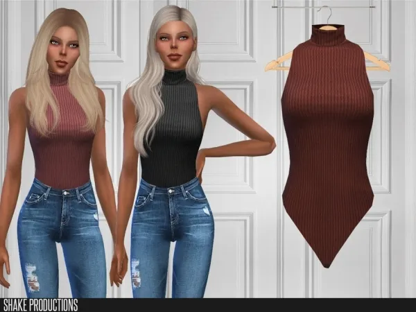 Maxis Match ShakeProductions 443 Bodysuit by thesimsresource - The Sims 4 Custom Content