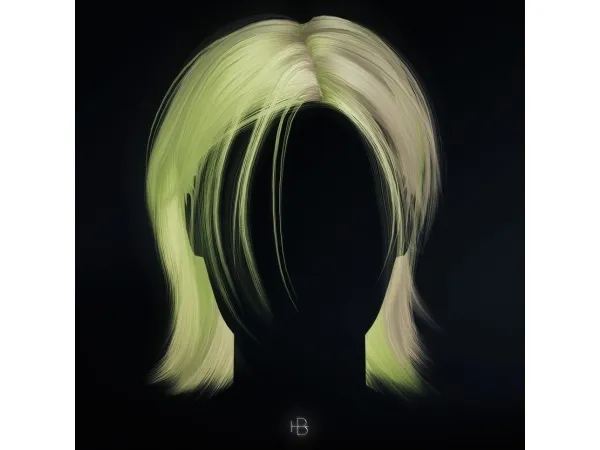 Alpha HAIR 02 LION CUT_VER12 by simsfinds - The Sims 4 Custom Content