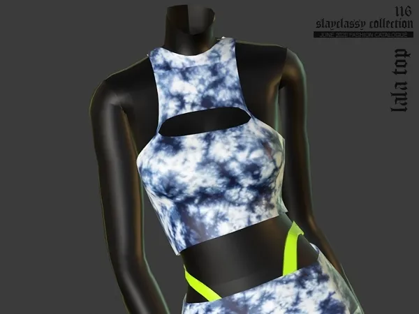 Alpha SC116 Lala Top by slayclassy - The Sims 4 Custom Content